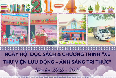 NGÀY HỘI ĐỌC SÁCH VÀ CHƯƠNG TRÌNH “XE THƯ VIỆN LƯU ĐỘNG – ÁNH SÁNG TRI THỨC” – NĂM HỌC 2025 – 2026